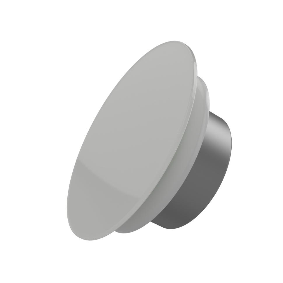 Дизайнерская металлическая вентиляционная решётка FOZA Ф125 мм. Круг