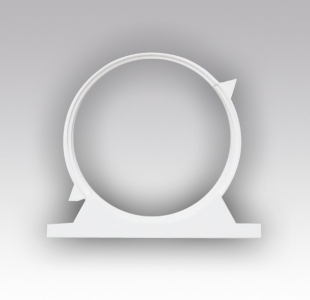 Держатель усиленный круглых воздуховодов с уплотнителем ERA 12,5ДСКП d125 мм пластиковый