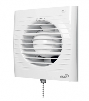Вентилятор накладной ERA ERA 4C-02 D100 с обратным клапаном, шнуровым тяговым выключателем