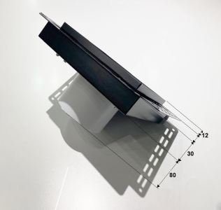 Теневой диффузор под плитку с вентилятором FoZa VD5 скрытого монтажа, под плитку